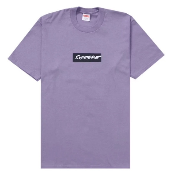 Supreme Other - Supreme Futura Box Logo Purple Men's T-Shirt